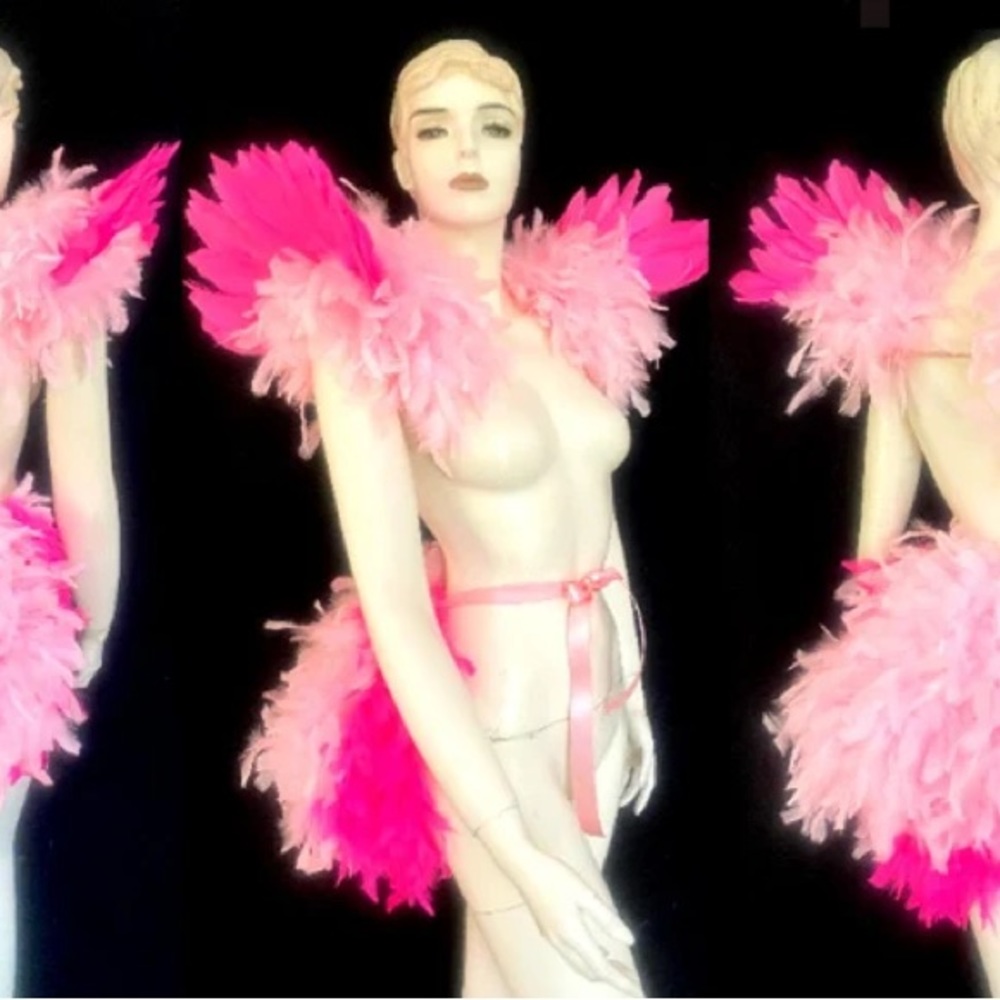 Showgirl style flamingo costume for Halloween 🦩🎃